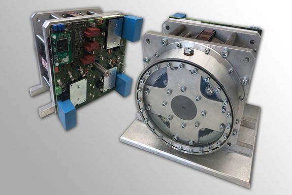 multirotor-electric-motor_front_back-side planetary motor – front and back (image: © by TU Wien)