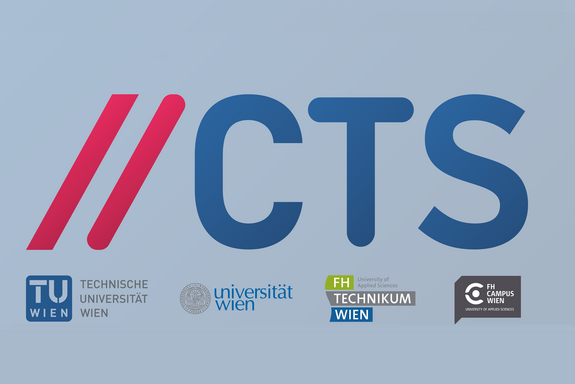 Logos von CTS, TU Wien, Universität Wien, FH Campus Wien und dem FH Technikum Wien