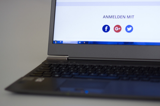 A Notebook standing on a table