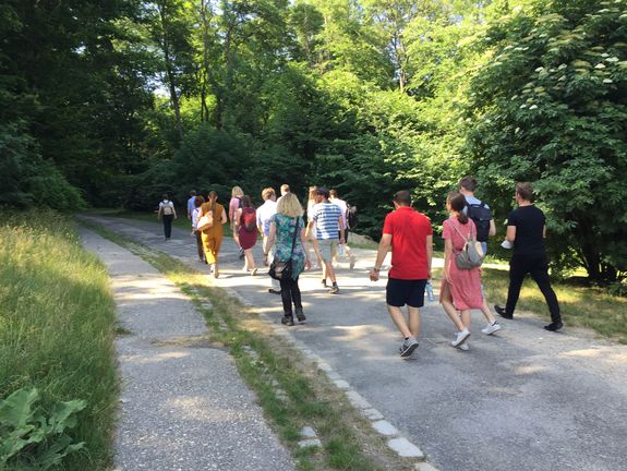 Die Gruppe beim Wandern
