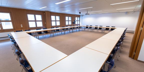 Foto Vortragsraum Bibliothek Rechteck