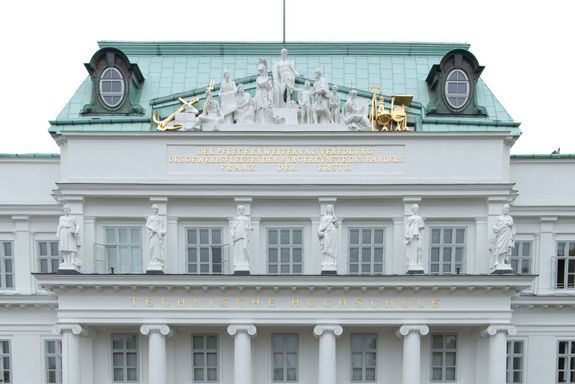 Central risalit of the TU main building