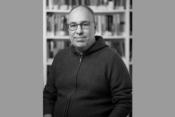 portrait in black and white of Prof Rheinländer
