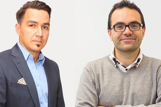 Ass.Prof. Aleksandr Ovsianikov und Prof. Matteo Maffei