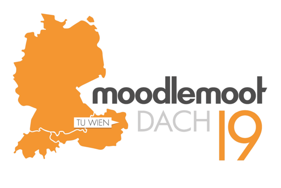 MoodleMoot DACH 2019 Sujet mit den Ländern Deutschland, Schweiz und dem Gastgeberland Österreich