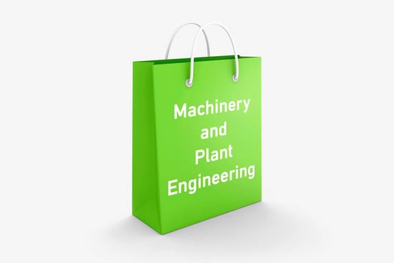 green bag labeled "Machinery and Plant Energy"