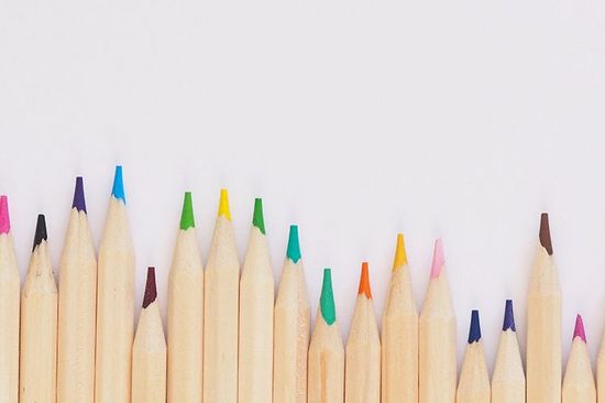 Bleistifte mit unterschiedlicher Länge