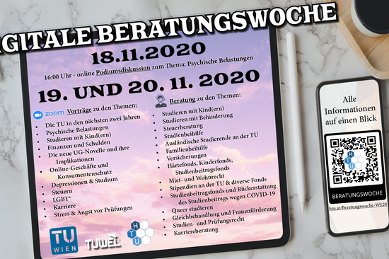 Angebote der Beratungswoche