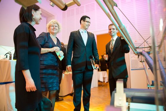 Gruppenfoto auf der Bühne