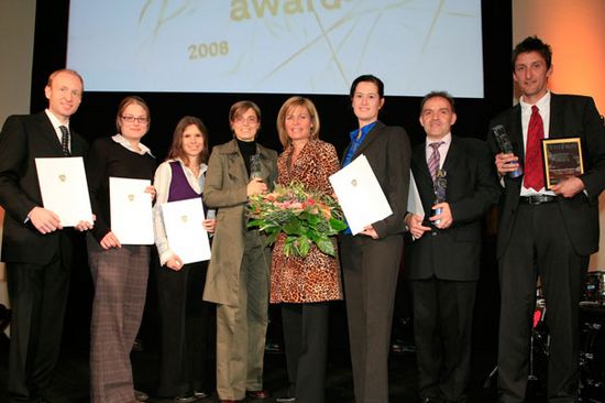 Die glücklichen PreisträgerInnen des Nano Awards 2008 (©www.nanoaward.at)