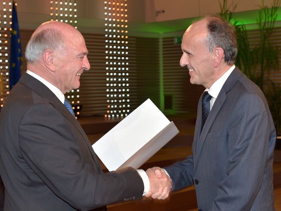 Landeshauptmann Erwin Pröll und Prof. Johannes Fröhlich [1]