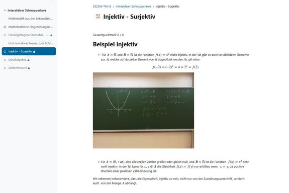 Interactive trial course