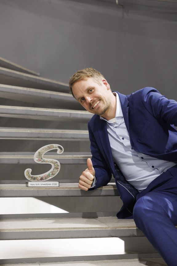 Dominik Blasenbauer mit Saubermacher Preis 