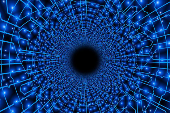 abstrakte digitale Netzwerk