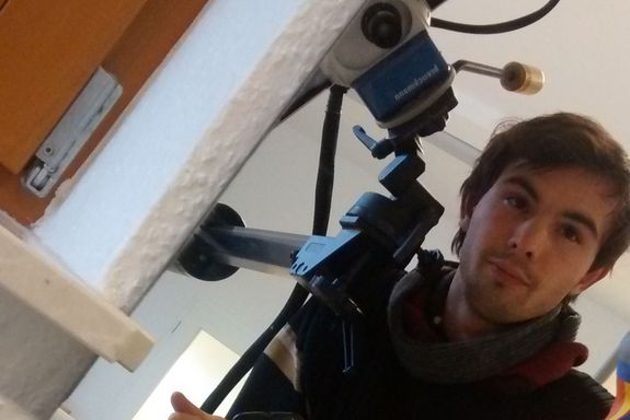 Student im Lab