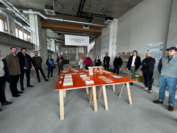 Teinehmer_innen im Rahmen der Führung