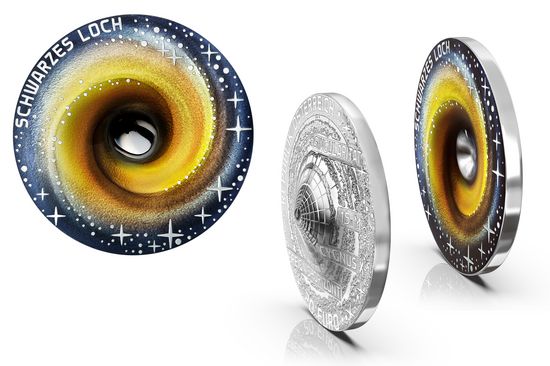 Drei Ansichten der Münze