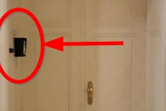 Our office is on the right side View TISS office white double door with arrow to bell left