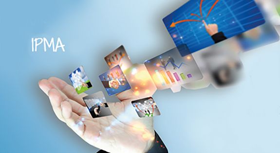 Grafik einer geöffneten Hand, die scheinbar Internetseiten "empfängt".