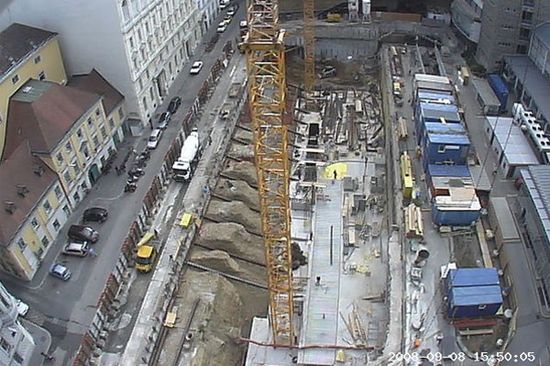 80m Kran am Getreidemarkt