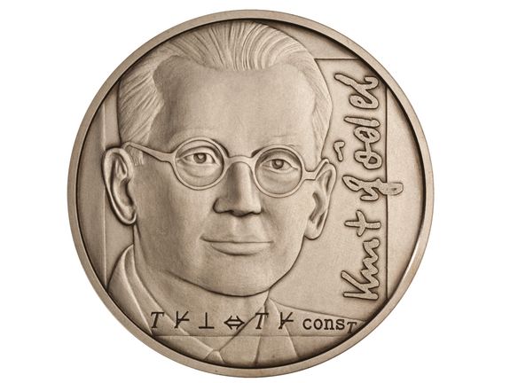 Die Medaille, die bein den Olympischen Spielen der Logik vergeben wird, zeigt den Wiener Logiker Kurt Gödel (Foto: Münze Österreich AG)