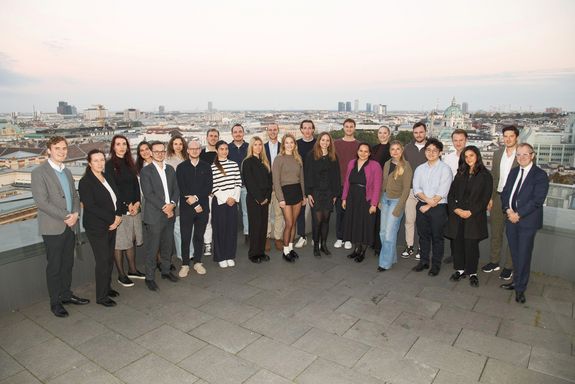 Gruppenfoto der neuen Durchgangsgruppe