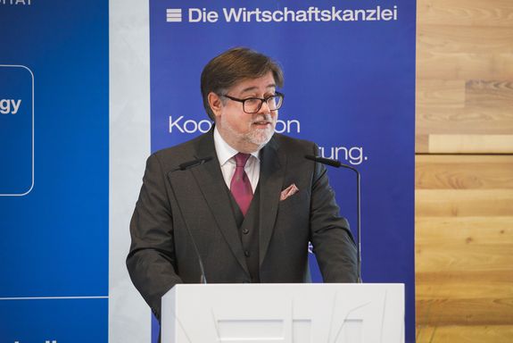 [Translate to English:] Mag. Guido Zorn bei seiner Festrede