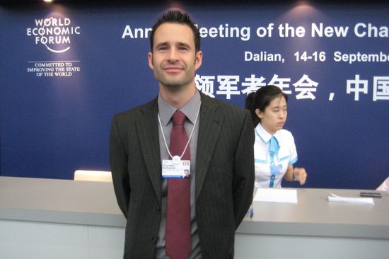 Prof. Thorsten Schumm beim Weltwirtschaftsforum in Dalian