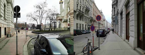 Ersatzladezonen: Karlsgasse (Gehsteig, Karlsplatz), Paniglgasse (Parkstreifen) 
