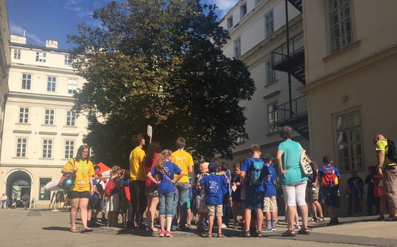 Warten am Treffpunkt, gleich geht´s los