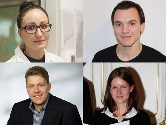 Oben: Miriam Unterlass, Hannes Mikula; unten: Michael Fink (Foto:Wilke), Julia Weber