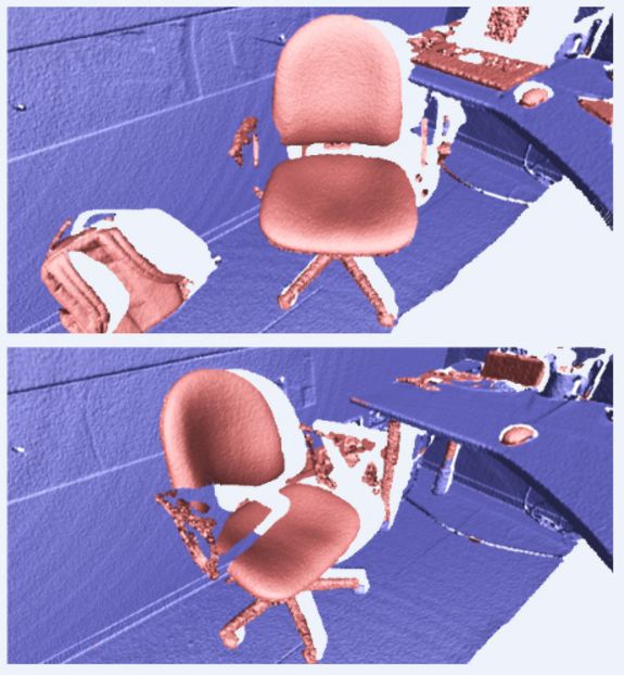 [Translate to English:] Unterschiedserkennung zwischen zwei zeitlich aufeinanderfolgenden 3D scans.