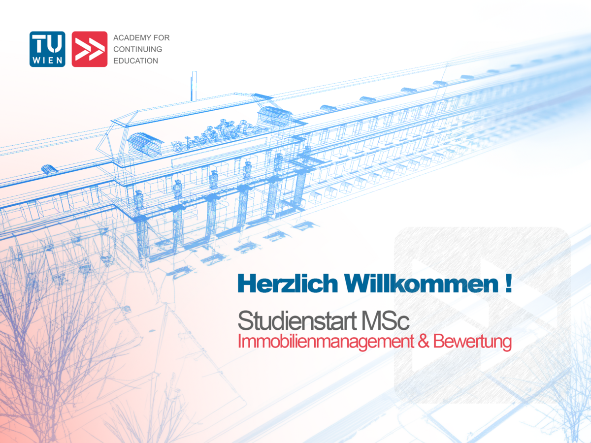 MSc programmes Real Estate Investment & Valuation started TU Wien