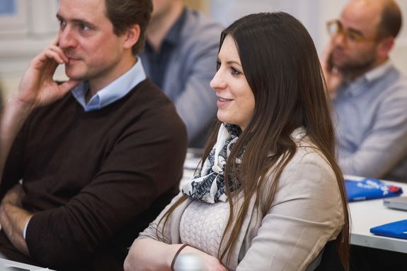 Teilnehmer_innen der Welcome Reception