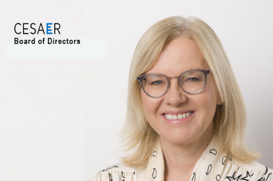 Portrait Anna Steiger mit CESAER-Logo