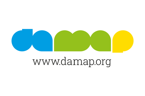 DAMAP-Logo mit URL