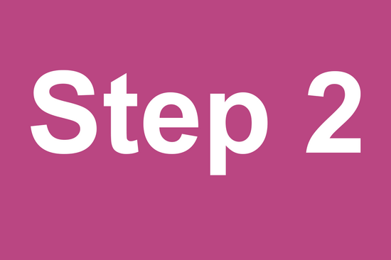 sign "step 2"