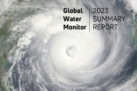 satellitenfoto eines Hurricanes
