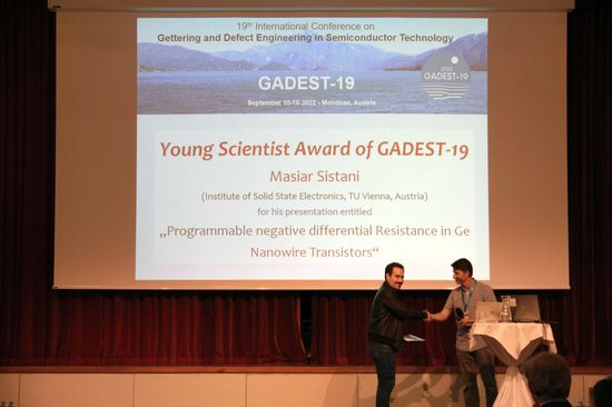 Young Scientist Award für Dr. Masiar Sistani