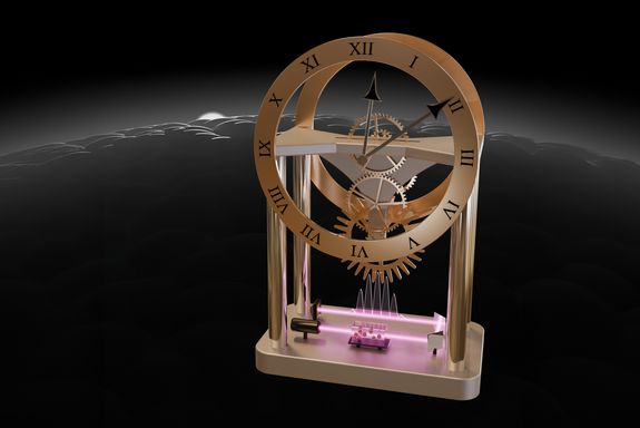 Atomkern-Uhr