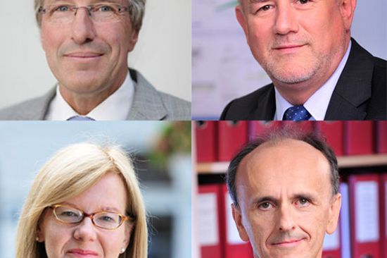 Kurt Matyas, Josef Eberhardsteiner, Anna Steiger, Johannes Fröhlich (v.l.n.r.)