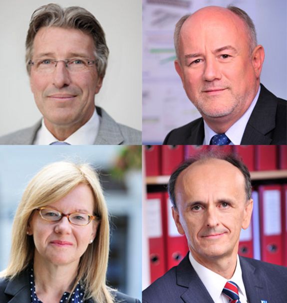 Kurt Matyas, Josef Eberhardsteiner, Anna Steiger, Johannes Fröhlich (v.l.n.r.)