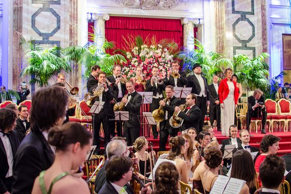 Orchester in  Ballsaal
