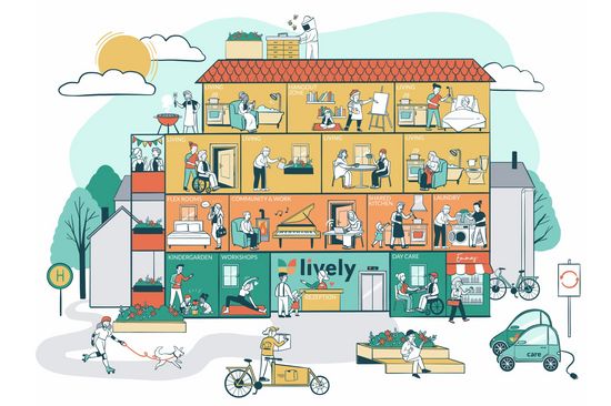 [Translate to English:] Lively:Wohnen im Alter