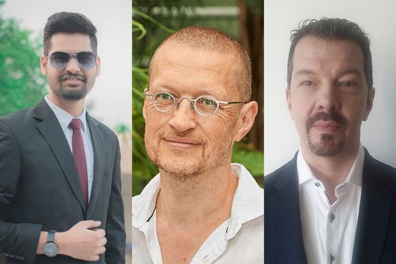 Shubham Sharma, Michael Walter und Stijn Mertens