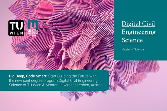 lila Hintergrund, davor in türkis und weiß Schrift