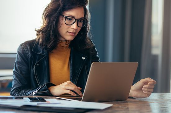 Woman with LapTop
