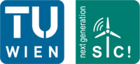 SIC Logo - Schriftzug SIC next Generation, Bild eines Windrades