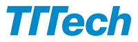 TTTech Logo in blauer Schrift