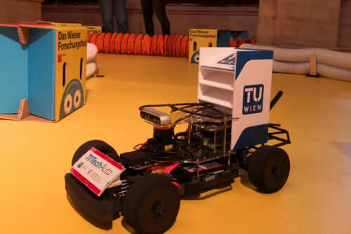 Model racing car on the floor